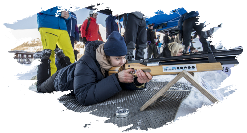 biathlon experience initiation tignes groupe séminaire